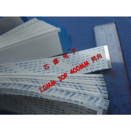 FFC 1.0pitch 30pin 400mm long type A Flexible Flat Cable For TTL LCD DVD Computer Printer AWM 80C 60V VW-1