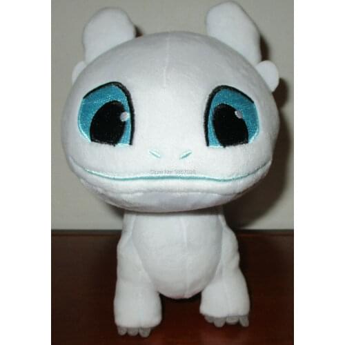 How to Train Your Dragon 3 Light Fury White Dragon Plush Doll Toy Gift