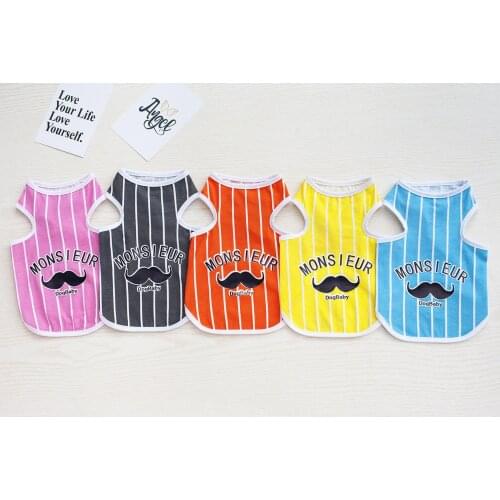 Summer Dog Vests Clothing for Cats Dog Clothes Dog Supplies Pet Clothes Puppy Summer Clothes Dog Products Dogs Harness Small Dog
