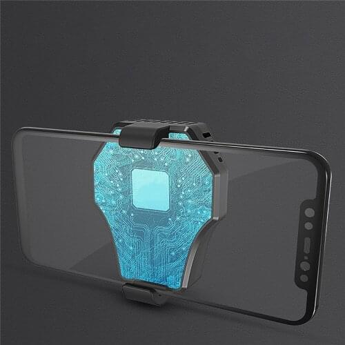 Mobile Phone Radiator Gamepad Controller Cooler Holder Mute Cooling Fan with 1.5M Micro Charging Cable For PUBG Game Accessories