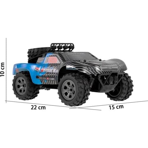 1/18 RC Car 2WD KYA KY-1885B 2.4GHz 1/18 2WD Big Wheel Remote Control Model Off-Road King Short Truck for Kids Beginners