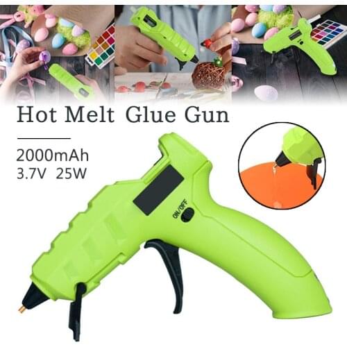 3.7V NL227-50W Mini Glue Gun Wireless Hot Melt Glue Gun High Temperature Glue Gun Portable Household Repair Tool Children Manual