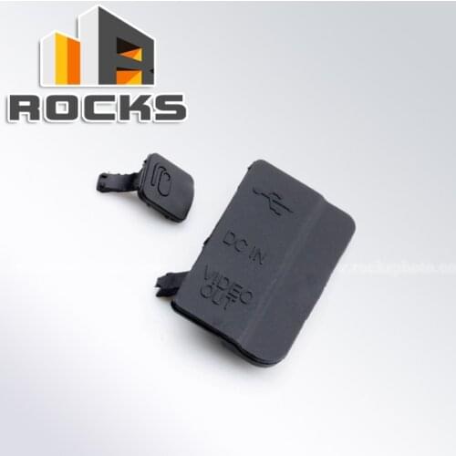 Pixco 2PCS Suit For Nikon D80 Camera DIY Repair Body Terminal Rubber Cover Cap Replacement Part