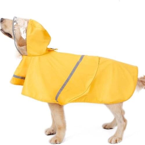 Big Dog Raincoats Reflective Small Large Dogs Rain Coat Waterproof Jacket Fashion Outdoor Breathable Puppy Clothes
