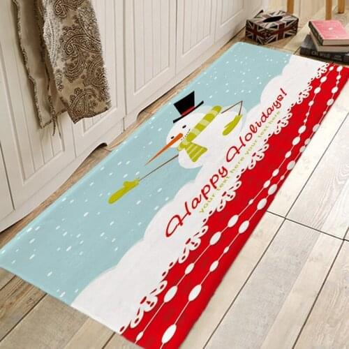 Christmas Rug 3D RUG Hallway Carpets and Rugs for Bedroom Living Room Carpet Kitchen Bathroom Anti-Slip Floor Mats 3D Mat