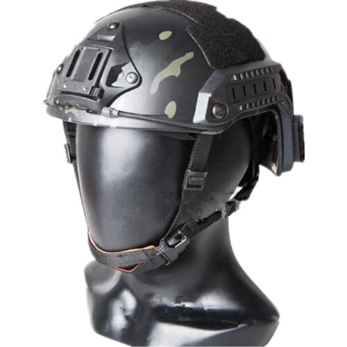 Tactical maritime Helmet cycling helmet for airsoft Paintball ABS cycling helmet multicam Black size M L