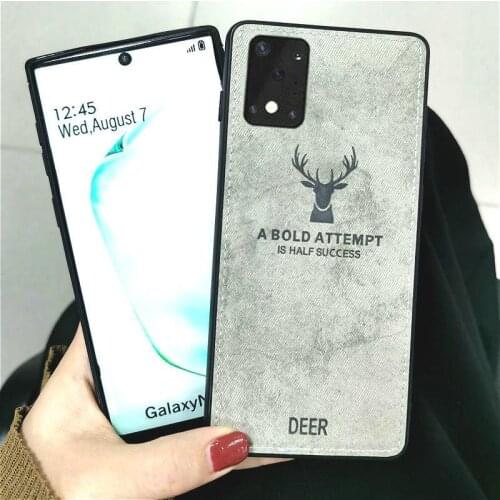Deer Cloth Case for Samsung Galaxy M21 A51 A71 A11 M11 A01 A21s A31 A41 M31 M30S Fashion Drop-proof Soft TPU Cover