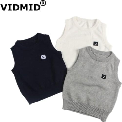 VIDMID Children Knitted Cardigan autumn boys Clothing Kids girls Outerwear Jacket sweaters clothes baby boys cotton vest 7050 03