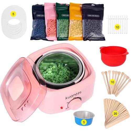 Kuantin Wax Warmer Hair Removal Waxing Hard for Full Body Legs Face Eyebrows Bikini Women Men Painless At Home Waxing