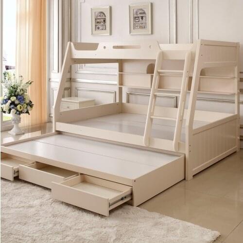 Adult bunk bed boys and girls bunk Korean double-decker mother bed high and low children bed combination drag bed 1.5