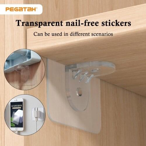 Behind Doors/On Walls hanging plastic nails plastic closet cabinet shelf support clip kitchen bathroom living room accessories