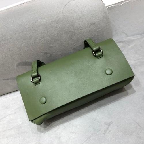 Genuine leather handmade women flap handbags soft small shoulder bags