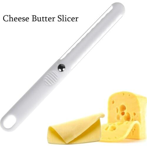 1PC New Fashion Cheese Butter Slicer Peeler Cutter Tool Wire Thick Hard Soft Handle Plastic Cheese Knife Cooking Baking Tools