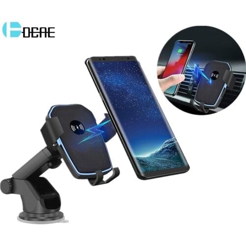 10W Fast QI Wireless Car Charger Gravity Holder for iPhone XR XS X 8 11 For Samsung S10 S9 S8 Note 9 Quick Charge Charging Mount