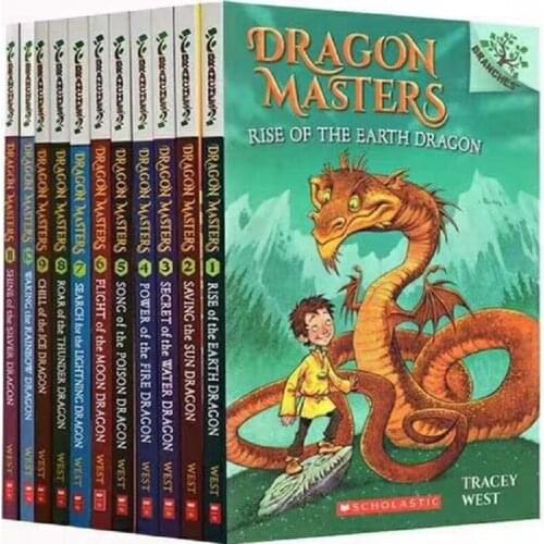15 Books/Set Dragon Masters Children Books Kids English Reading Story Book Childrens Chapter Book Novels