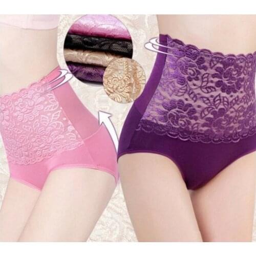 2020 Seamless Women High Waist Slimming Tummy Control Knickers Pant Briefs Shapewear Underwear Body Shaper Lady Sexy lace