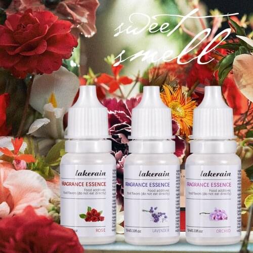 3pcs/Lot Flavoring Essential Oils For Lip Gloss Diy Food Grade Fragrance Lip Gloss Base Material Cosmetic Handmade Use 10ml