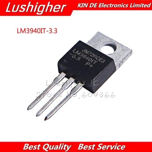5pcs LM3940IT-3.3 LM3940 TO220 LM3940IT 3.3 TO-220