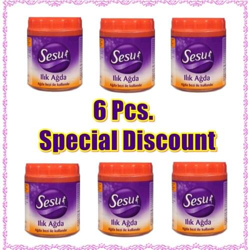 6 x SESU Hair Removal Depilation Sugar Paste Epilation Sugaring Warm Wax Balm 250 gr