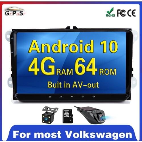 2 Din Android Car radio GPS Navigation For Passat B6 amarok volkswagen Skoda Octavia 2 superbseat leon golf 5 6 Multimedia WIFI