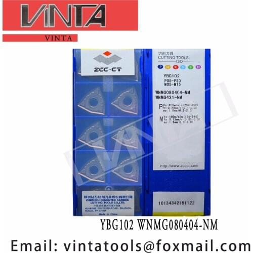 Free shipping high quality 10pcs/lots YBG102 WNMG080404-NM cnc carbide turning inserts