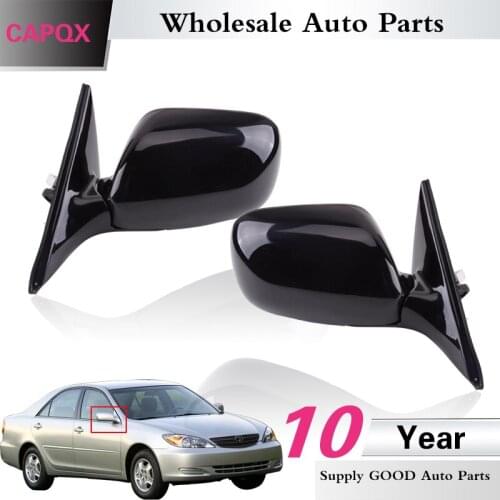 CAPQX 1Pair electric auto folding rearview mirror For Camry ACV30 MCV30 2001 2002 2003 2004 2005 2006 outside mirror 7wire/ 7pin