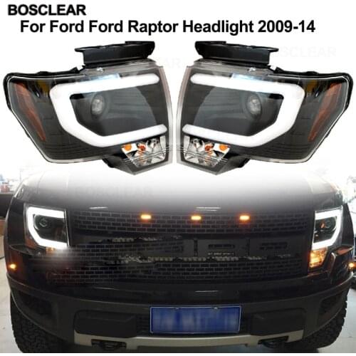 For Ford Ranger Raptor F150 led headlights brake light+taillight 2009-16 17 18 head lamp front Bi-Xenon Lens Double Beam HID KIT