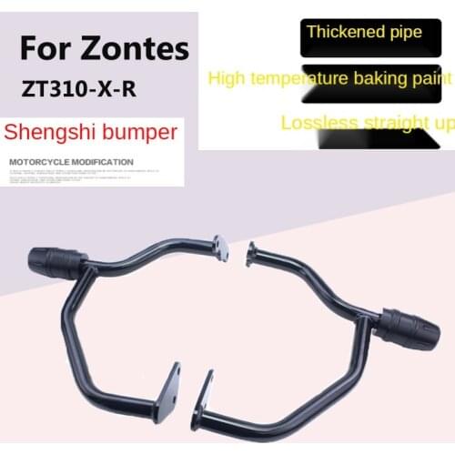 For Zontes Ghost ZT310-X-R Modified Accessories Travel Version Street Bike Motorcycle Front Bumper Competitive Bar Bumper