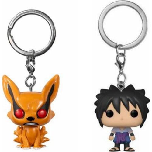 Naruto KURMA SASUKE keychain PVC Action Figures Kids Toy Model Doll Gift
