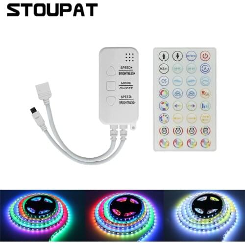 32Keys IR Remote Controller APP Bluetooth-Compatible WS2812B Controller Wireless for DC5-24V LED Pixel Strip Voice Control