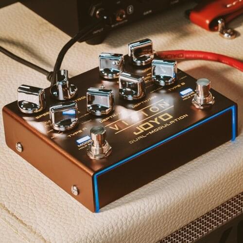 JOYO R-09 VISION Multi-Effects Pedal Dual Channel Modulation for Electric Guitar Each Channel with 9 Effects Support Stereo