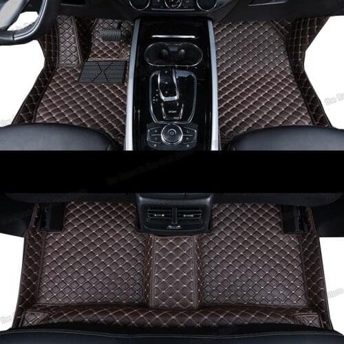 Leather car floor mats for exeed txl 2019 2020 2021 2022 accessories auto carpet cover interior seat luxury anti slip saloon