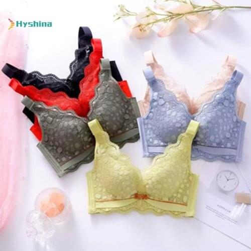 Fashionable and Sexy Lace Bra Comfortable and Thickened Underwear, Bra Without Steel Ring