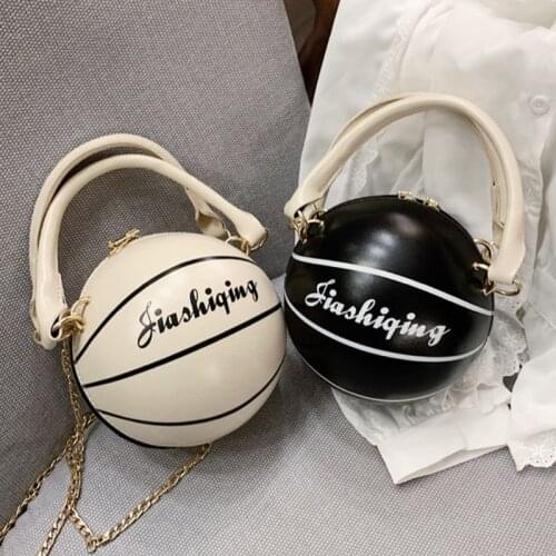 Novelty New Women Ladies Fashion Crossbody PU Leather Shoulder Bag Basketball Shaped Messenger Satchel Tote Purse Handbag