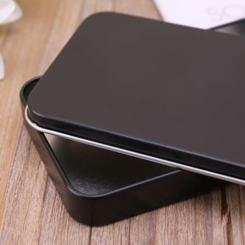 Organizer Case Small Metal Tinplate Can Storage Box For Makeup Double Eyelid Sticker Money Coin Key