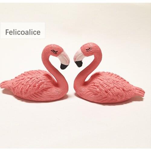 2pcs 33*46mm Resin Pink Flamingo Charms 3D Craft Pendants For DIY Necklace Keychain Earring Accessories Jewelry Making