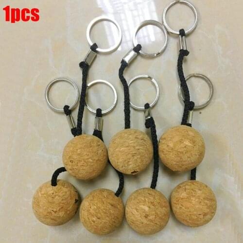 Cork Ball Keychain Floating Buoy Key Chain Holder For Water Rowing Boats Beach Sports Diving Travel Fishing