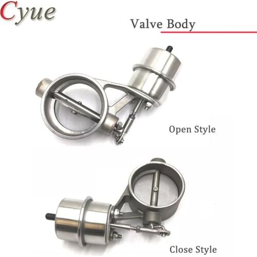 Stainless steel Variable Exhaust Control Valve Set Vacuum Actuator 51MM 60MM 63MM 76MM pipe Open Style