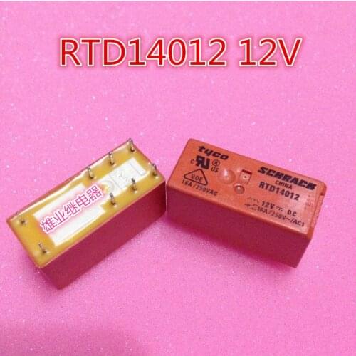 RTD14012 12VDC Relay 16A 8PIN Can be replaced RT314012