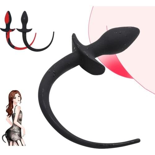 Silicone Dog Tail Anal Plug Slave Sex Toys for Woman Man Cosplay Tails Butt Plugs Adult Games BDSM SM Prostate Massage Anal Sex