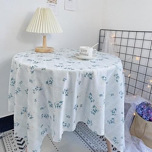 Table Cloth Romantic Flower Tablecloth Wedding Decoration Table Round Coffee Table Cover Cloth Shooting Background Mats Tools