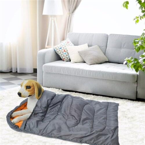 Pet Dog Sleeping Bag Waterproof Pet Bed Mat Blanket Soft Fleece Cushion Mattress For Small Large Dogs With Storage Bag Mat
