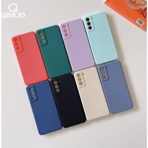 Ultra Thin Soft Phone Case For Samsung S21 Ultra S20 Plus S21FE Note 10 Pro Lite A82 A52 A72 A42 A32 A22 A50 A51 A71 Matte Cover