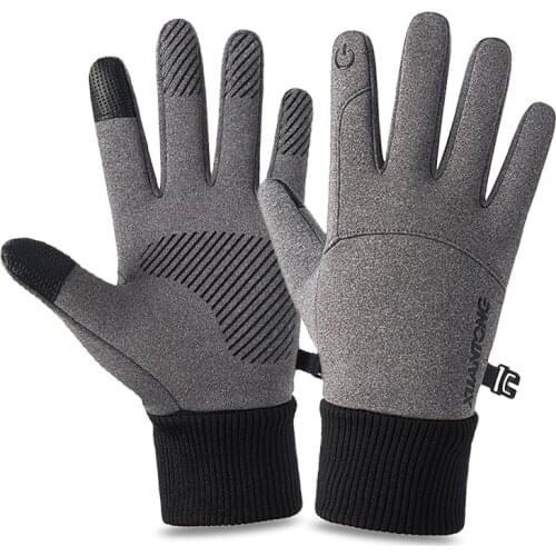 Cold-proof Men Women Waterproof Winter Gloves Cycling Running Warm Gloves For Touchscreen Cold Weather Windproof Anti Slip Glove