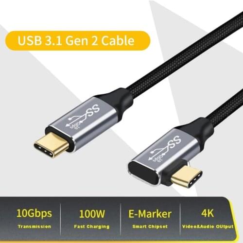 100W 5A PD USB-C Cable USB 3.1 Gen2 10Gbps Thunderbolt 3 Cable for MacBook Air Pro 2020 Nintendo SAMSUNG Note 20 QC4.0 PPS 4K