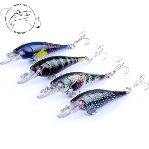 4Pcs/Lot 6.5cm/4.7g Bionic Minnow Wobbler Fishing Bait Artificial Trolling Artificial Pesca Isca Lures For Sea Fishing