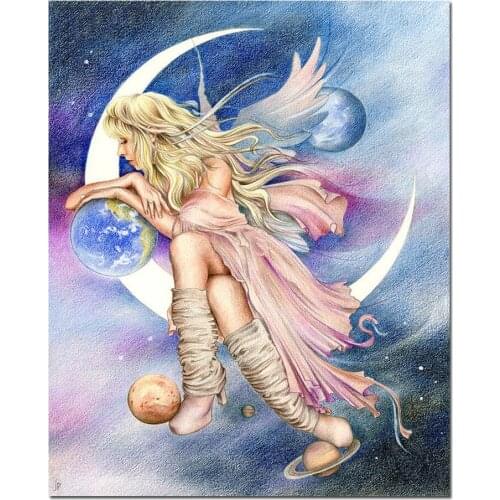 5d Diamond Painting Full Square Planets Of The Universe,Moonlight Fairy,Diamond Embroidery Sale Home Decoration DIY Mosaic