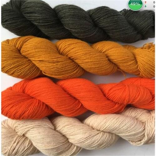 8*50g/lot hank cashmere yarn high quality hand knitting yarn fingering knitting yarn weaving yarn for sweater scarf