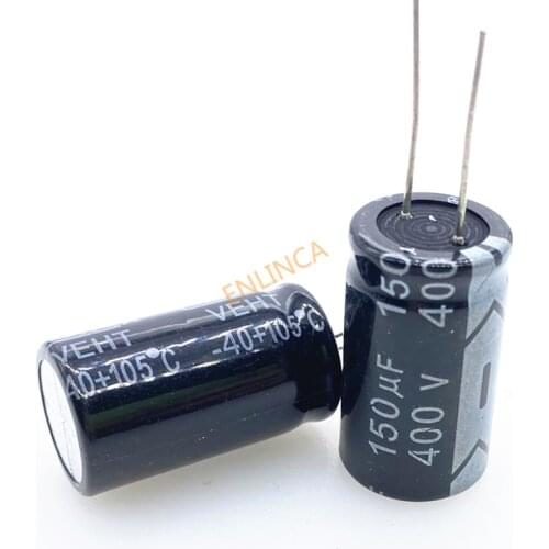 6pcs/lot 150UF 400V 150UF Aluminum Electrolytic Capacitor Size 18*30mm 20