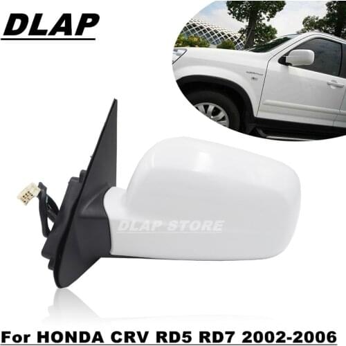 Car Outer Door Rearview Side Mirror Assy For HONDA CRV 2002 2003 2004 2005 2006 RD5 RD7 3-PINS / 5-PINS With Heated
